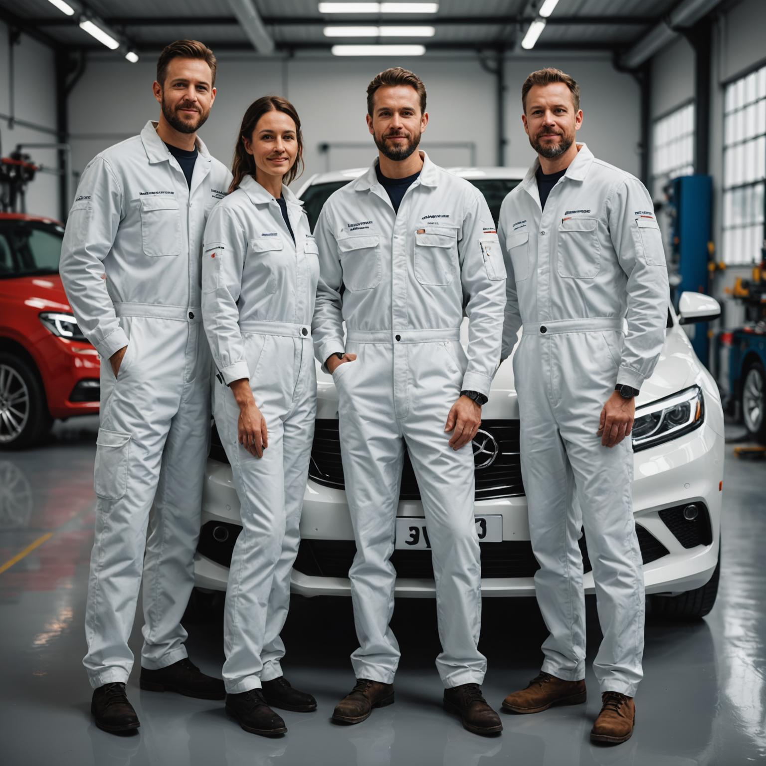 Yondex team of refinishing technicians