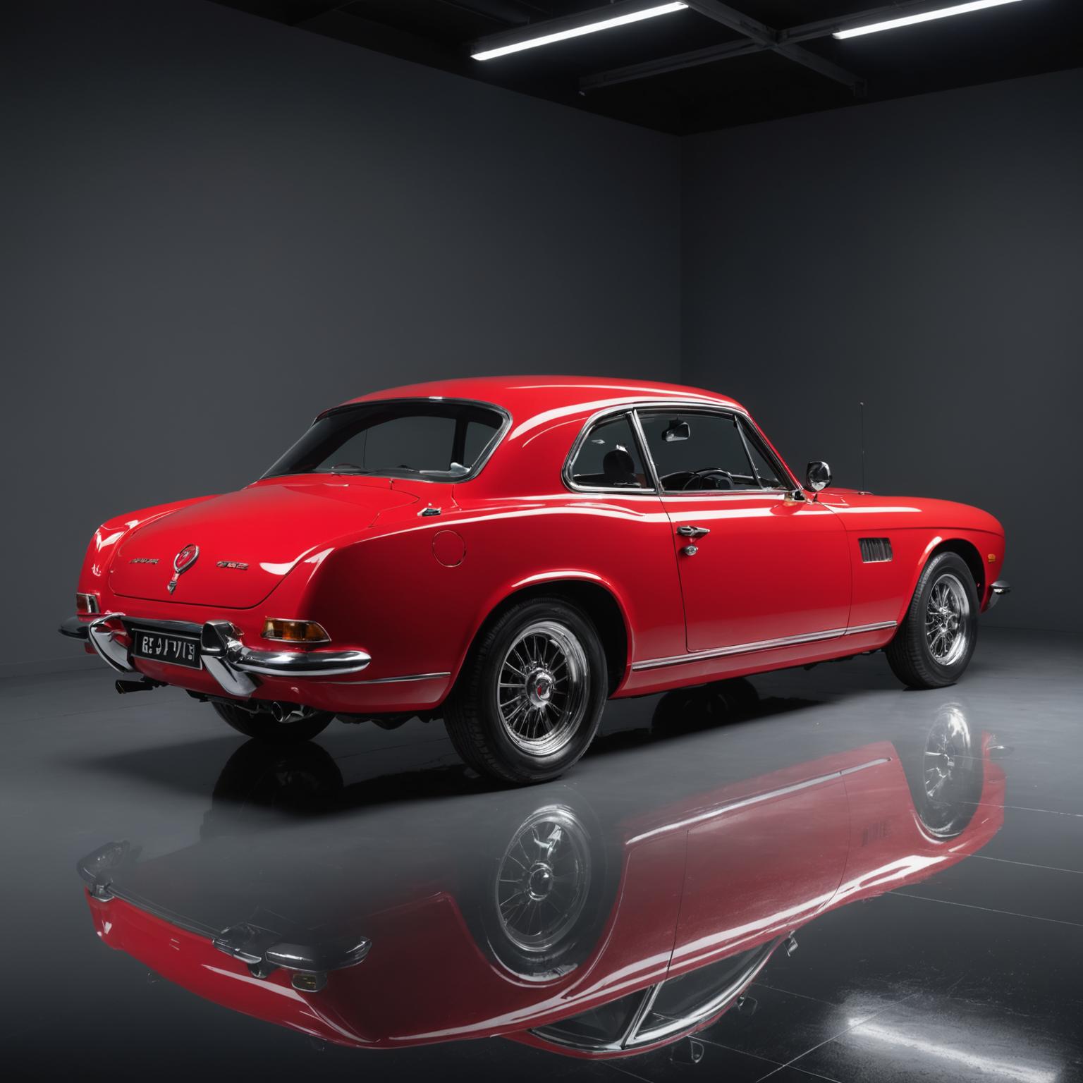 Cherry red coupe respray